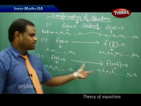 Complex Roots I Theory of equations part 10 Intermediate II Year-Maths-IIA | AP & TS Syllabus