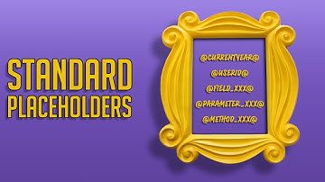 Advanced functional training: Standard placeholders