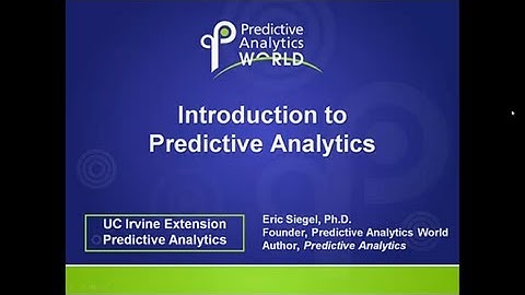 Introduction to Predictive Analytics