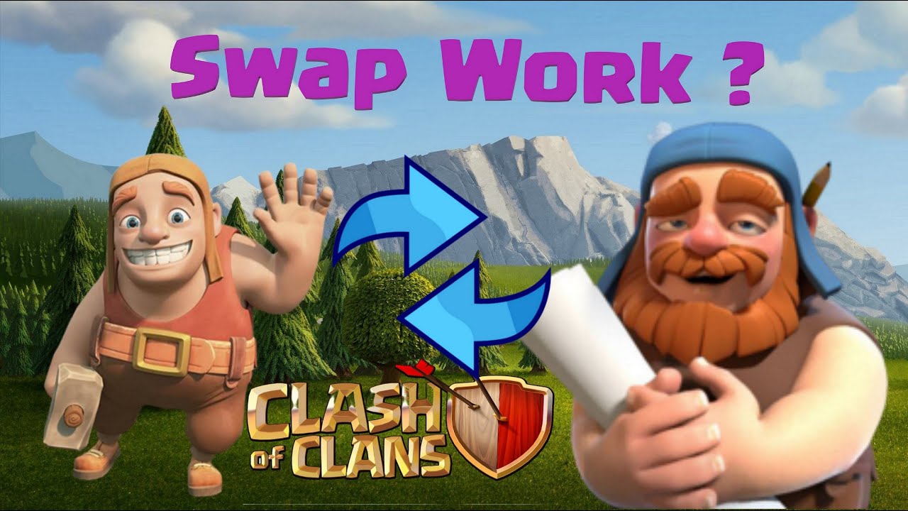 How Master Builder swaps his work with builder? Clash Of Clans YouTube