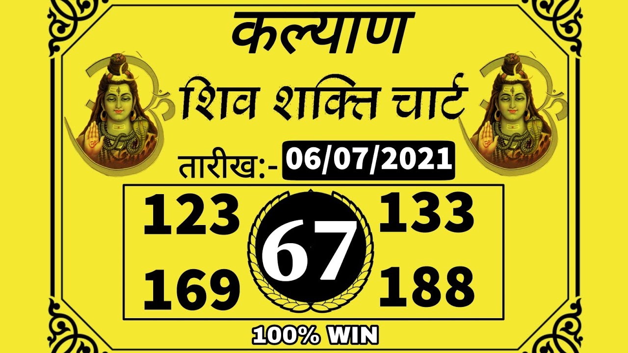 06072021👉KALYAN BAZAR KALYAN SINGLE OPEN SATTA MATKA KALYAN