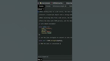 When to use Stringify and when to use parse | Javascript topics | #shortsfeed #shorts #ytshorts