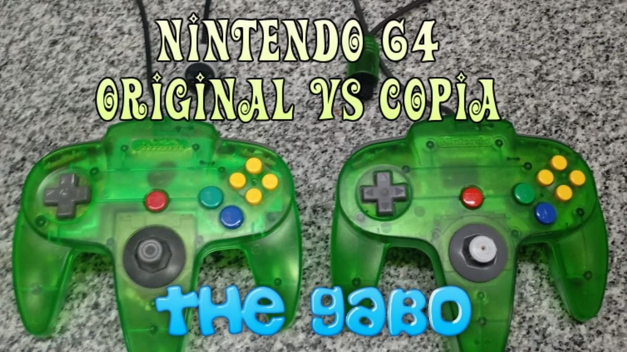 Comparativa joystick nintendo 64 original vs copia cual es mejor..