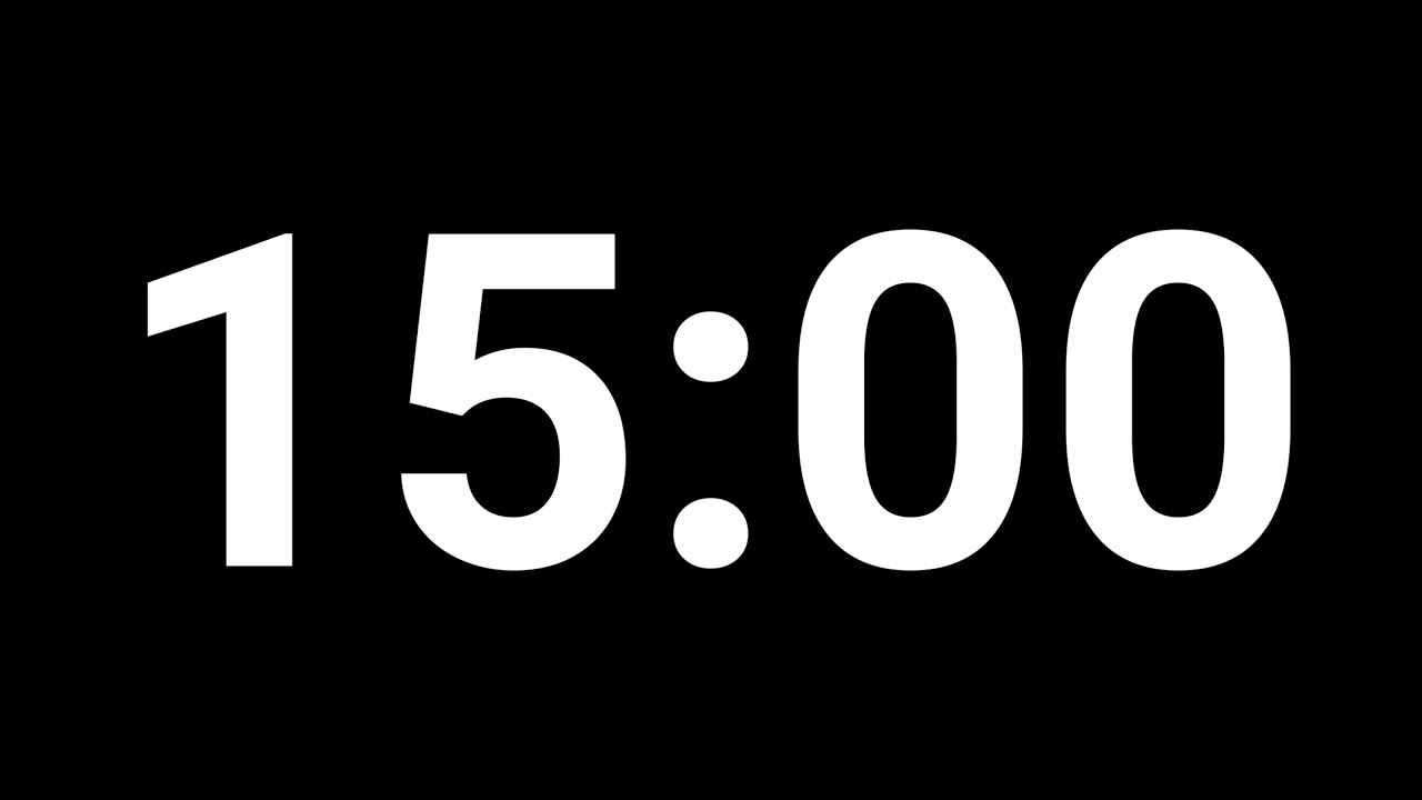 Just 15 Minute Countdown Timer for Slide, Keynote, Powerpoint - YouTube