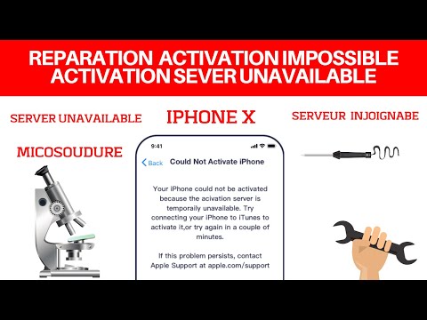 Repair Unable to activate iPhone X Server unavailable NFC