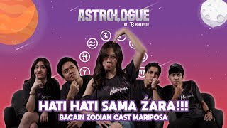 BAHAS ZODIAK Cast MARIPOSA - Zara, Dannia, Angga, Junior, Abun - ASTROLOGUE