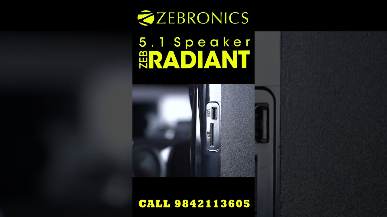 ZEB RADIANT 5.1 SPEAKER Vels tv