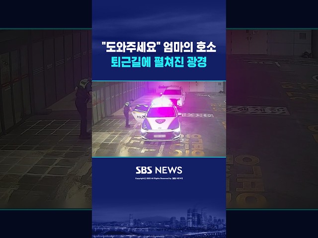 "도와주세요" 엄마의 호소..퇴근길에 펼쳐진 광경 #shorts