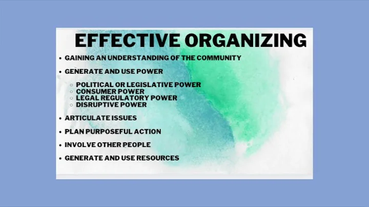 Strategies for Community Change (Intro to Community Organizing)