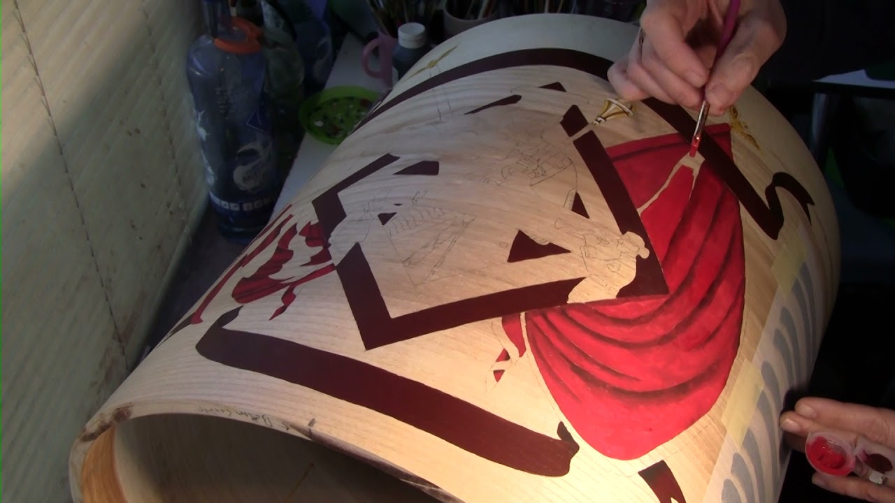 Painting Parris Island Drum Shells