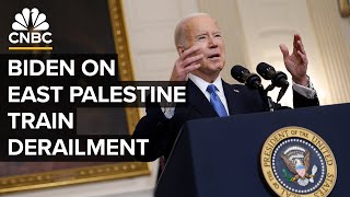 President Biden visits Ohio train derailment site over an year after the disaster — 2/16/24