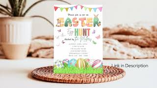 Easter Eggs Hunting Invite Egg Hunting Easter Hunt Egg Hunting Easter Egg Hunting Easter Egg Hunter