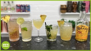 5 SIMPLE & TASTY Cocktails using RedLeg Spiced PINEAPPLE RUM | EASY COCKTAILS