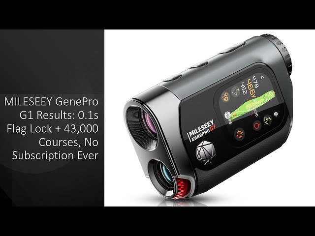 MILESEEY GenePro G1 Results: 0.1s Flag Lock + 43,000 Courses, No