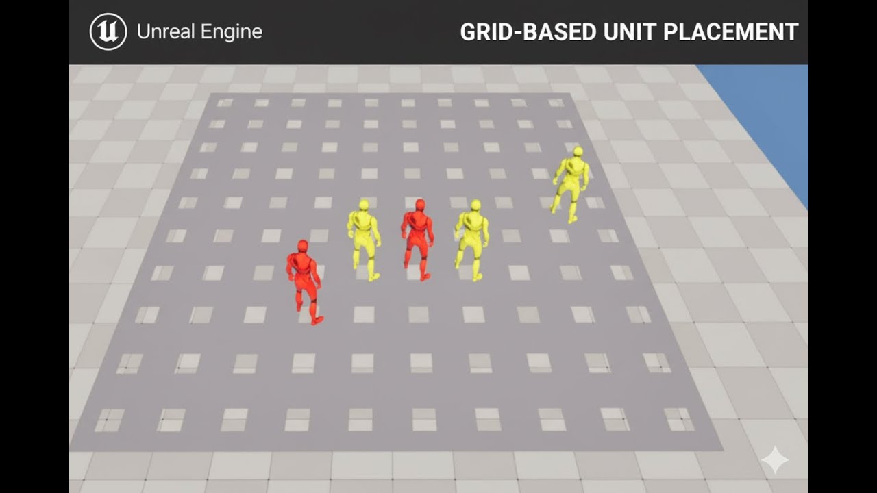 Unreal Engine Grid Based Unit Placement System