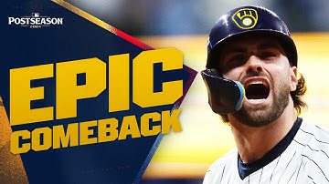 POSTSEASON POWER! Brewers make THRILLING comeback! (Chourio, Mitchell BOTH hit CLUTCH homers!)