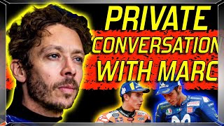 VALENTINO ROSSI REVEALS PRIVATE CONVERSATION WITH MARC MARC MARQUEZ #motogp #malaysia2015