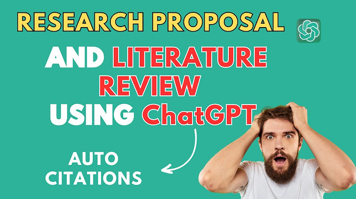 Phần literature review trong reseach proposal năm 2024