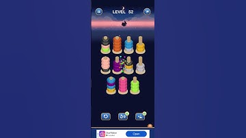 Nutsort game Basic Gameplay Level 52 #gaming #shortsfeed #shortsvideo #shortsviral