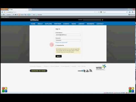 How To Log-in to WISE Website