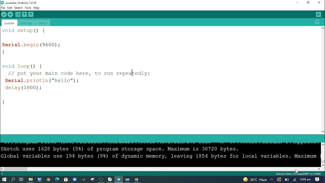Display Arduino Serial Data on Python Serial - YouTube