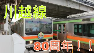 【80周年HM付】e231系3000番台  ハエ45編成 拝島発車！