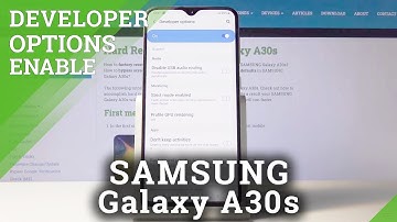 Developer Options SAMSUNG Galaxy A30s