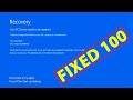 Your PC/Device Need to be Repaired BCD Error Code 0xc000000F | Windows Recovery Blue Screen Error