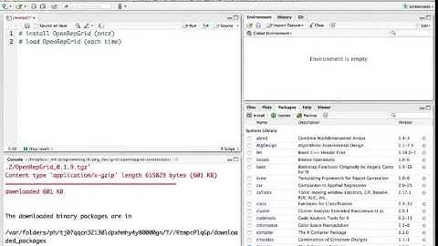 OpenRepGrid - Installing and loading the R package