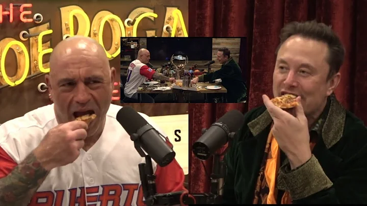 Joe & Elon Eating pizza in the middle of the JRE Podcast!