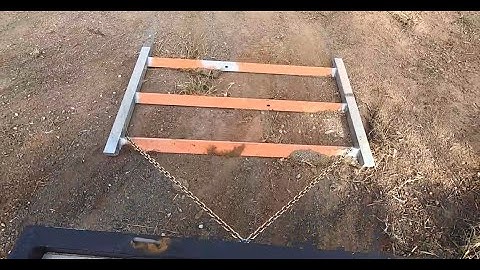 Making lawn leveling bars for towing behind a mower