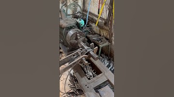 Wire turns into double strength spring old lathe #shorts