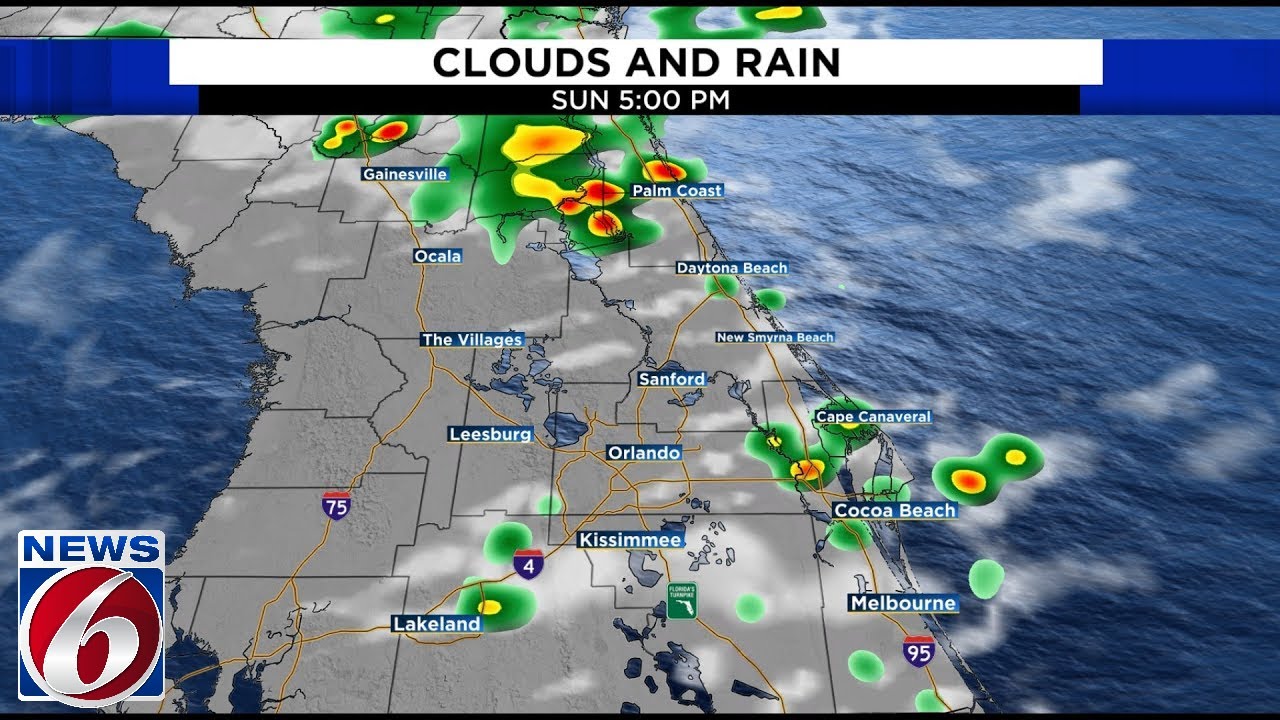 Hit or miss storms through Sunday in Central Florida - YouTube