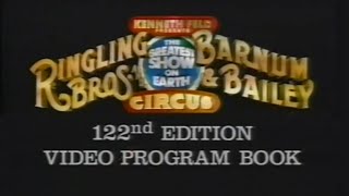 Ringling Bros. And Barnum & Bailey / 122Nd Edition Video Program Book (1992)