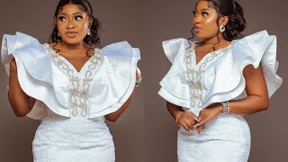 How to make a BATWING FLOUNCE SLEEVE Flare Sleeves Cutting and Stitching