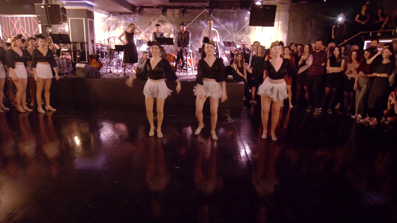 Rhythm Hoppers Chorus Line with Felipe Braga performance at Christmas party 2019