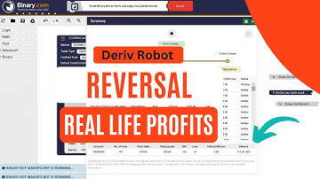 Confidential Binary Deriv Bot -  Reversal Deriv Bot | Real Profits Unconventional Binary Deriv Bot