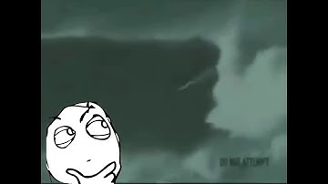 THERES A PERSON SURFING ON A HUGE WAVE