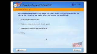 Double Triple Trailers - CDL Commercial Driver License - Practice Exam USA & Canada