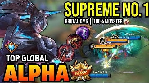 Real Monster Alpha Full Damage Build !! Build Top 1 Global Alpha - MLBB