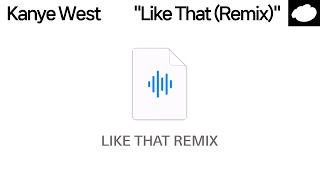 칸예 웨스트의 디스전 참전 / Kanye West, Future, Metro Boomin & Ty Dolla $ign - Like That (Remix) [가사해석]