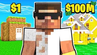 $1 vs $1,00,000 HOUSE in Minecraft