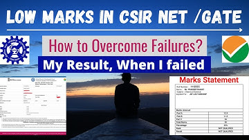 LOW MARKS IN CSIR NET|MOTIVATIONAL VIDEO|HOW TO OVERCOME FAILURES|PRADEEP RAWAT|CSIR NET RESULT 2021