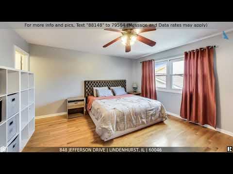 848 Jefferson Drive, Lindenhurst, IL home video tour
