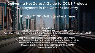 GCCA at COP28 - Delivering Net Zero: A Guide to CCUS Projects Deployment in the Cement Industry