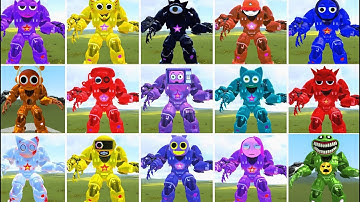 EVOLUTION OF NEW ALL MECHA TITAN SMILING CRITTERS POPPY PLAYTIME CHAPTER 4 NEW In Garry