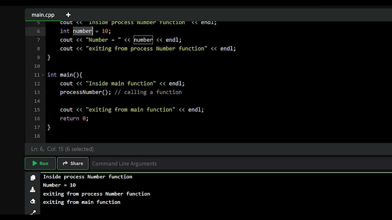 Understand Memory of Local Variable of Function in C C++ - YouTube