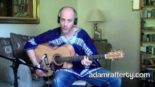 Acoustic Blues Guitar Lesson - E7 Groove Pattern - FREE tabs available - Adam Rafferty