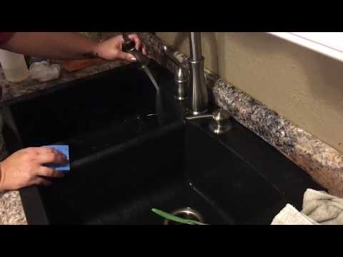 Cleaning And Maintaining A Granite Composite Sink Youtube