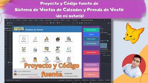 Proyecto y Código fuente 2023:   Sistema de Ventas Calzados y Prendas de Vestir (Visual C Sharp)